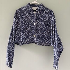 VINTAGE CROP BUTTON UP